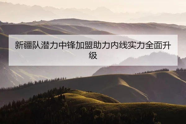 新疆队潜力中锋加盟助力内线实力全面升级
